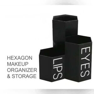 Hexagon Makeup Storage Organizer for eyes, lips, & face